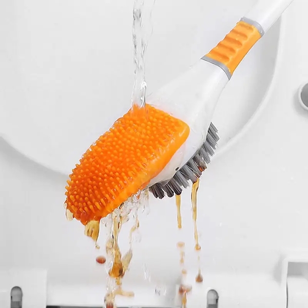 Cute Shape Double Head Silicone Toilet Brush