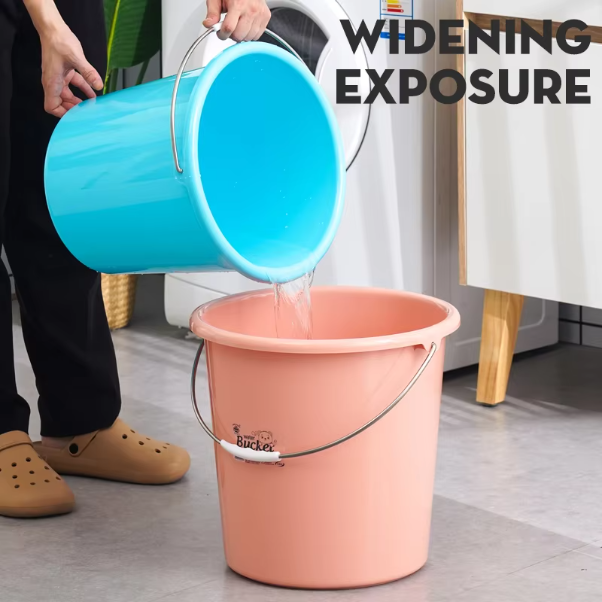 Portable Plastic Bucket Set